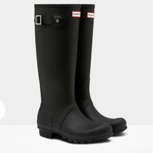HUNTER BOOTS! Tall Original Matte Black!